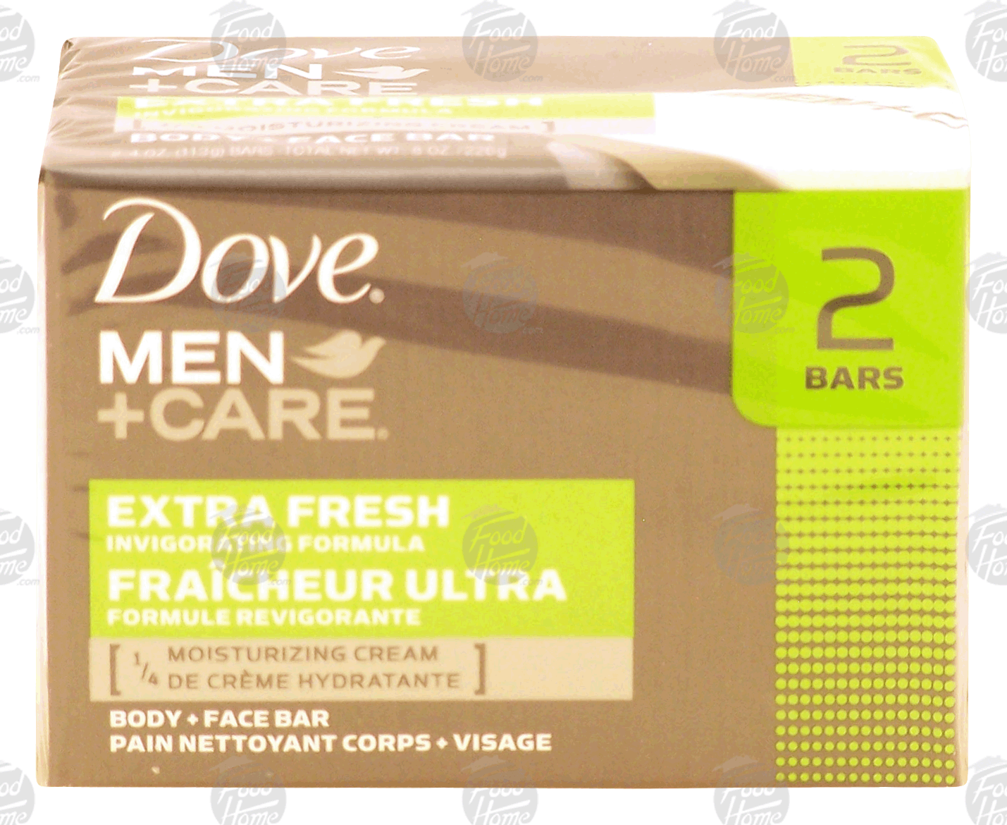 Dove Men + Care body + face bar, extra fresh, 1/4 moisturizing cream Full-Size Picture